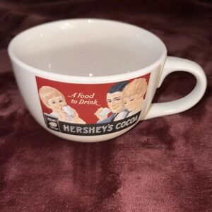 Vintage Ceramic  Hershey Cocoa Oversize Soup Coffee Mug, handle, kitchen